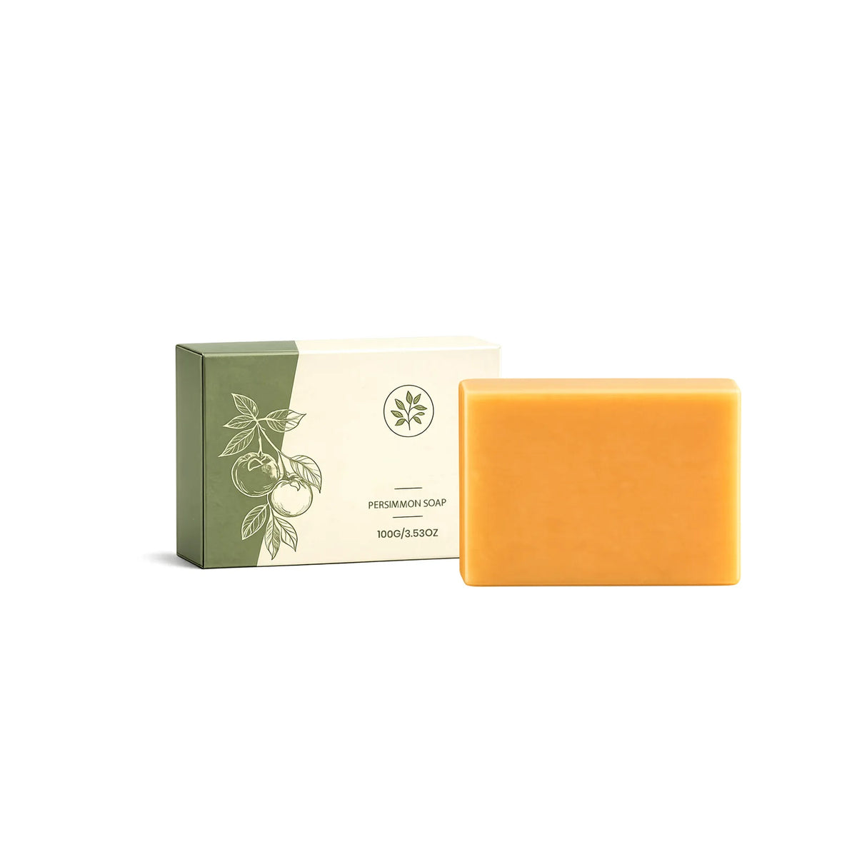 Persimmon Extract Soap Deeply Cleaning Moisturizing Nourishing Skin Rich Foam Refreshing Fragrance Skin Friendly Body Wash Soap
