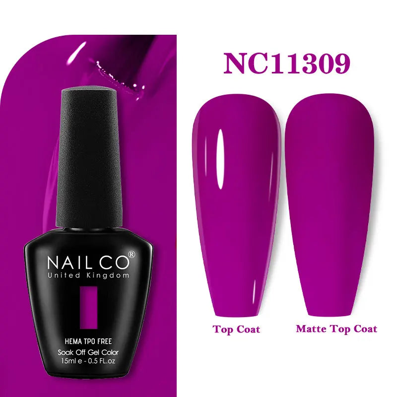 NAILCO 15ml TPO-Free Nail Gel Polish Vernis Semi Permanent Nails Art Manicure Design Hybrid Remover Gel Top Coat Ongle Gel UV