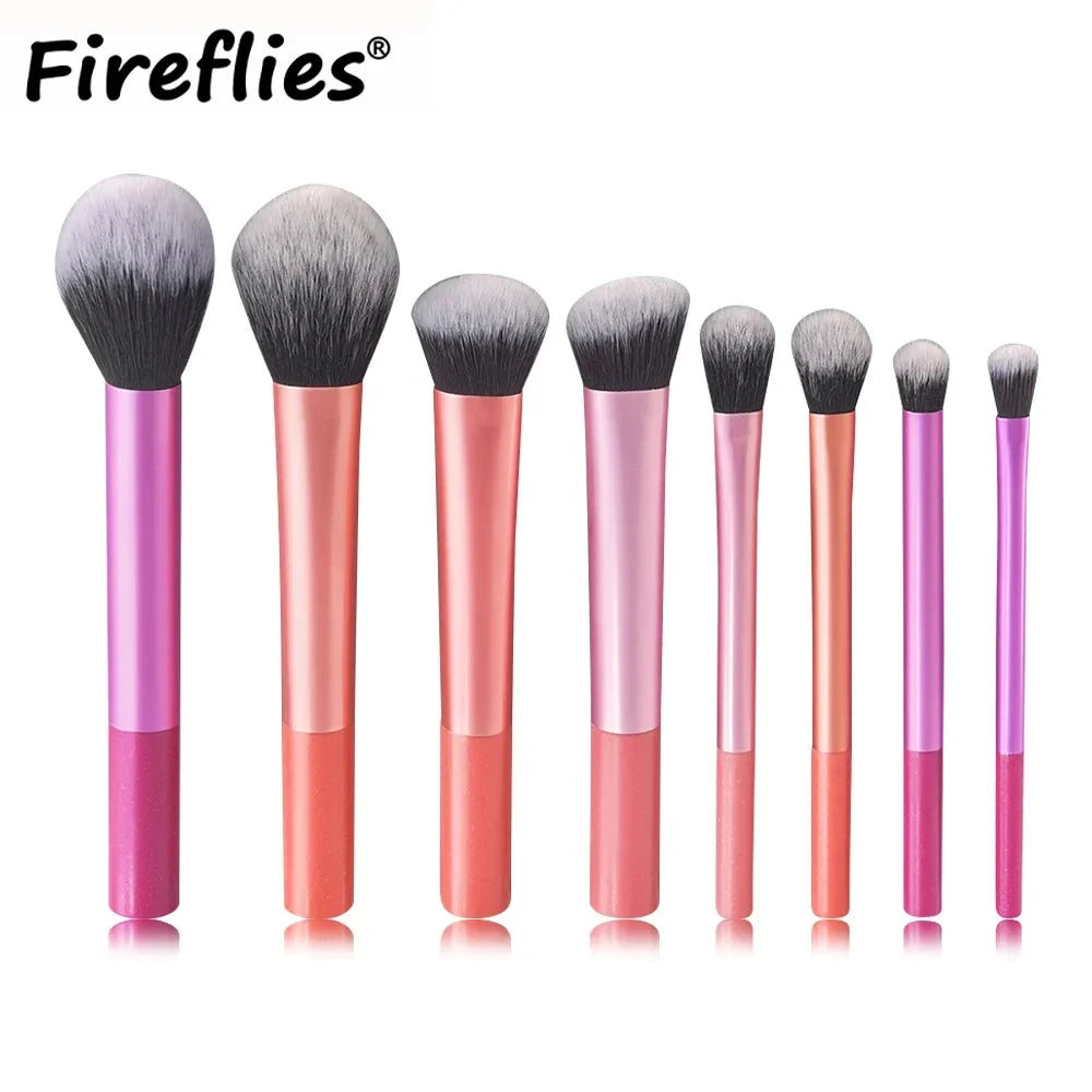 10pcs Mini Makeup Brush Set Powder Eyeshadow Foundation Blush Blender Concealer Beauty Makeup Tools Brush Professional Supplies