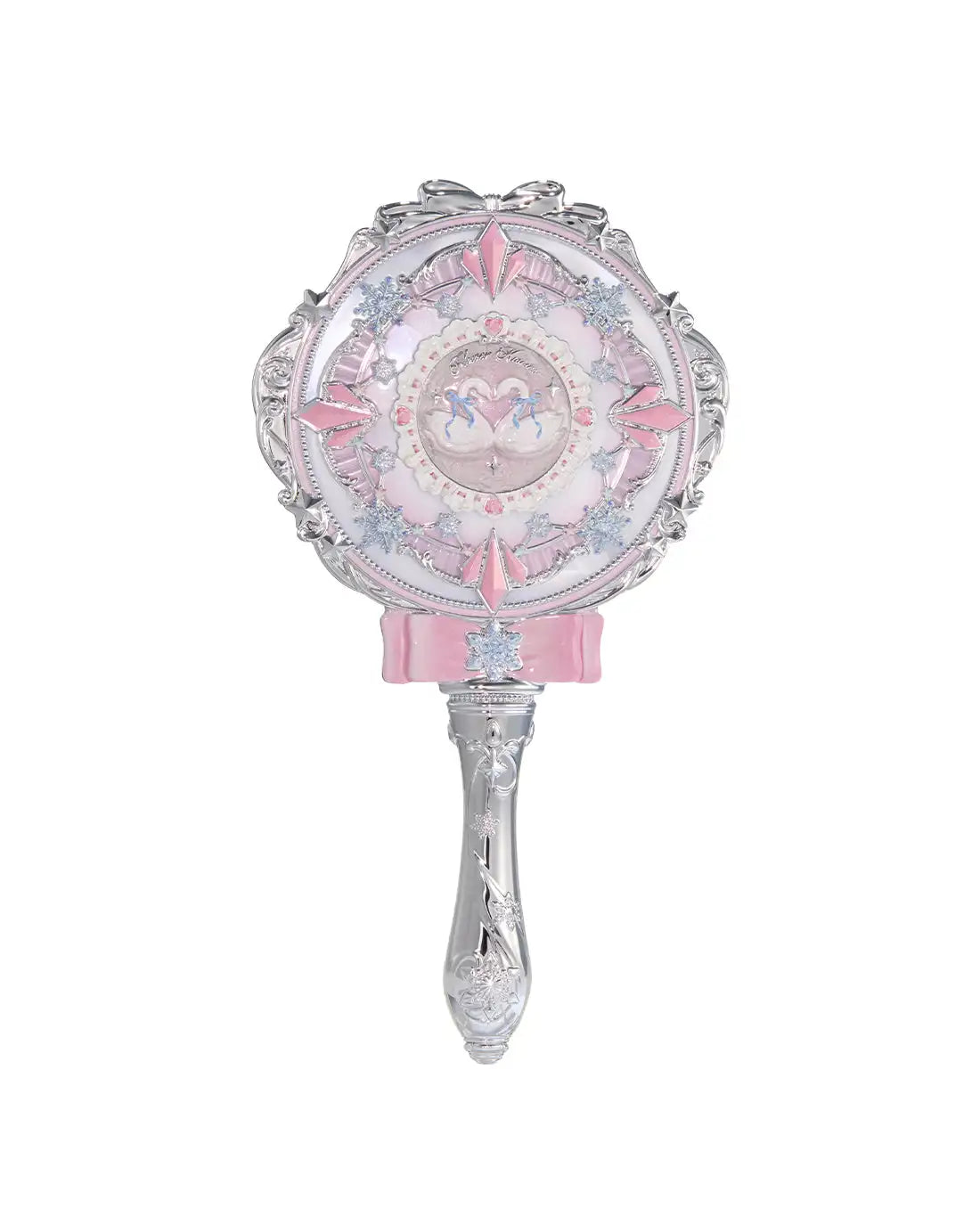 Flower Knows Snow Ballet Hand Mirror Fairytale Portable Makeup Mirror,Cute Collectible Cosmetic Mirror for Purse & Travel