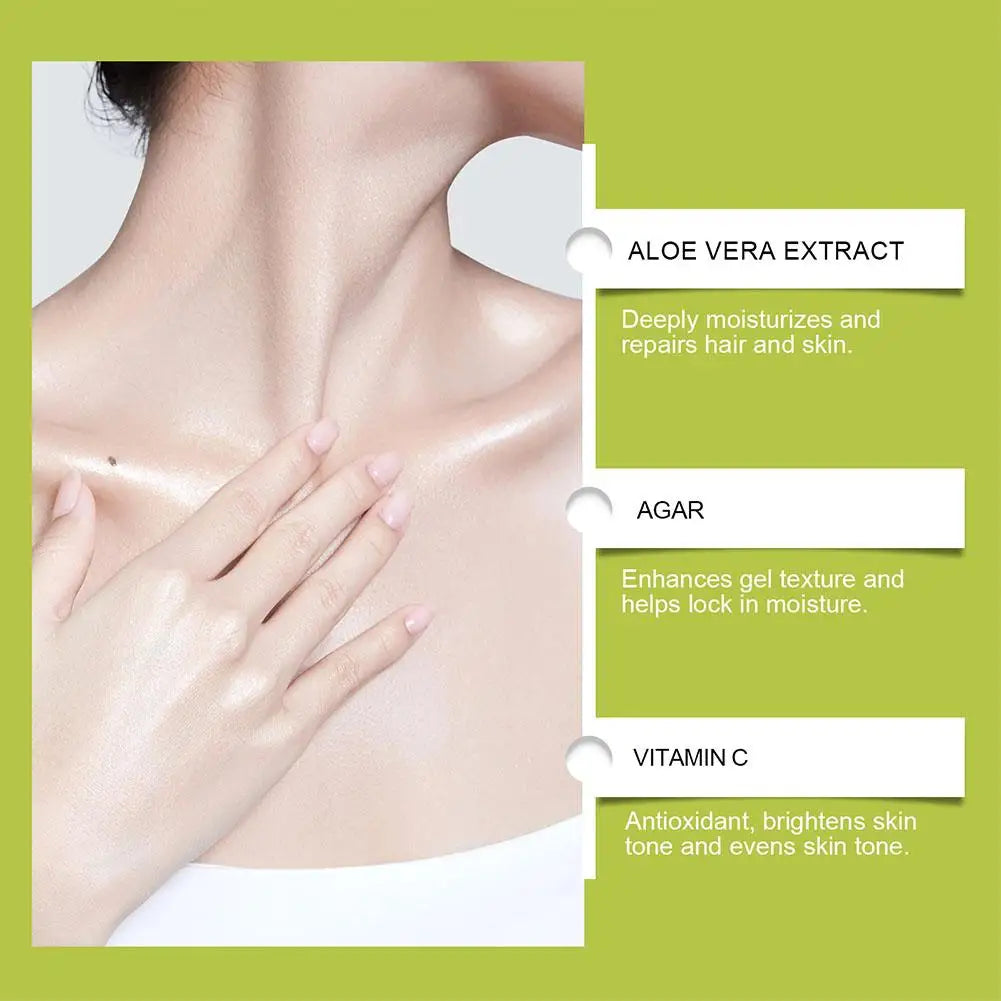 Natural Aloe Vera Gel Sunburn Repairing Treatment,Moisturizing Nourishing Hydrating Face Cream Skin Care Face Body Cream
