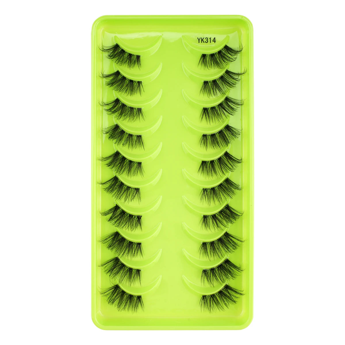 SHIDISHANGPIN 3/6/10 Pairs Half Lashes 3D Mink Lashes Faux Mink Natural Lash Soft Wispy Eyelash Dramatic False Eyelashes Makeup