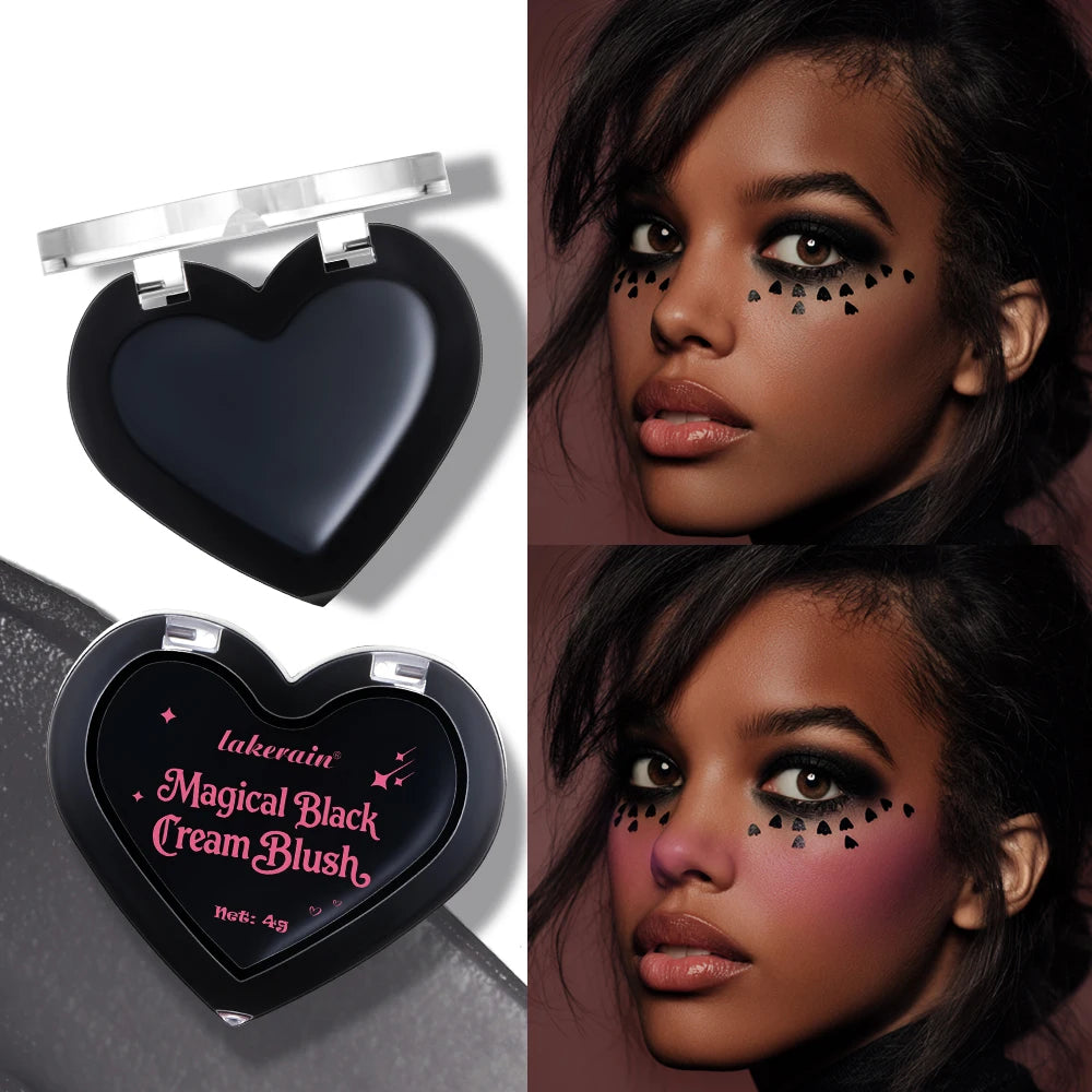 Halloween Gothic Makeup Kit Storage Bag Dark Cream Blush Black White Face Paint Stick Cosplay Party Festival Face Body Makeup