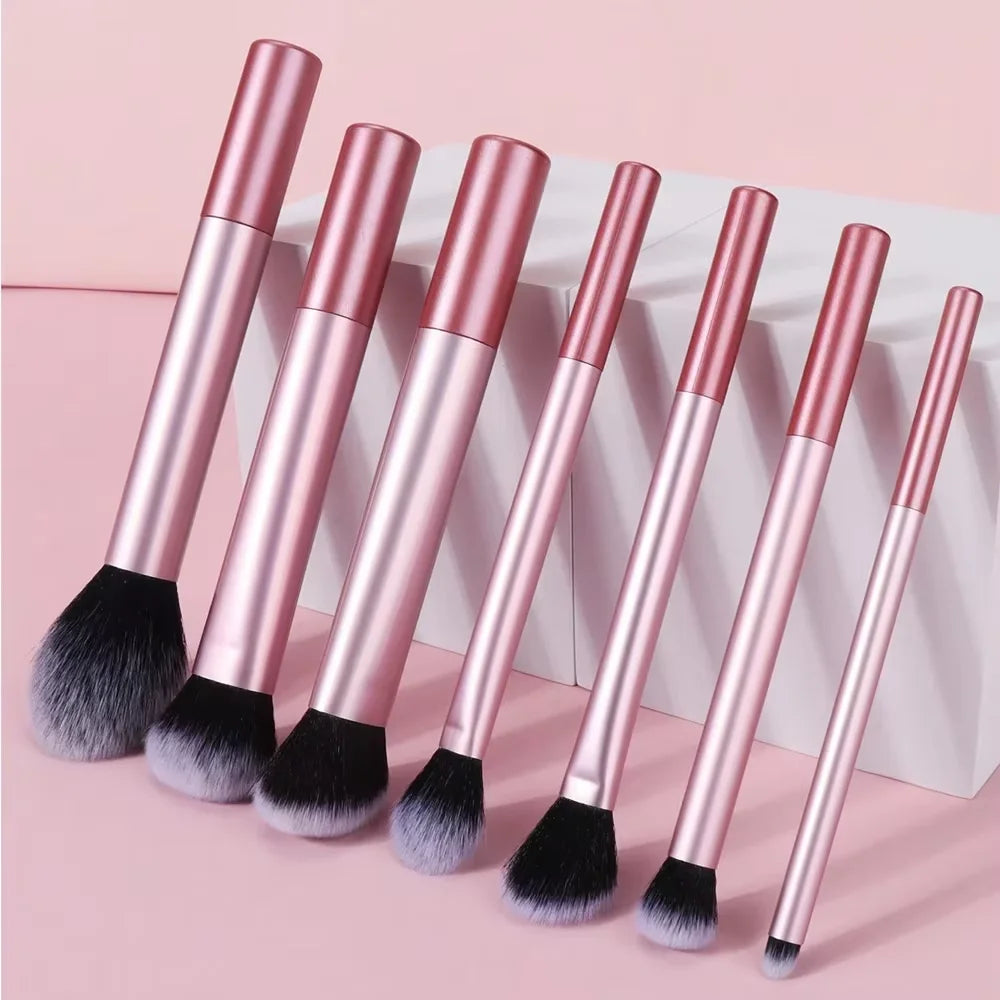 10pcs Mini Makeup Brush Set Powder Eyeshadow Foundation Blush Blender Concealer Beauty Makeup Tools Brush Professional Supplies