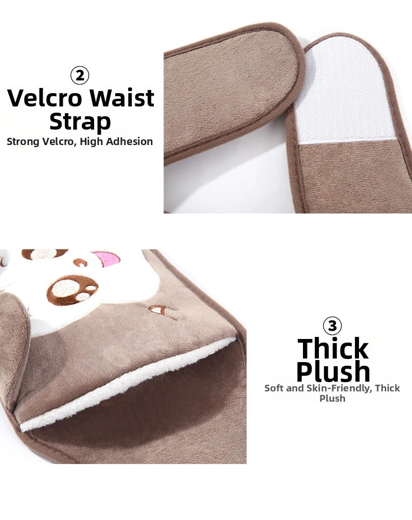 3Pcs Hot Water Bag Waist Cover Belt Stomach Abdominal Warming Band Warm Waist Cover Belt for Neck Hand with Hot Water Bottle Bag