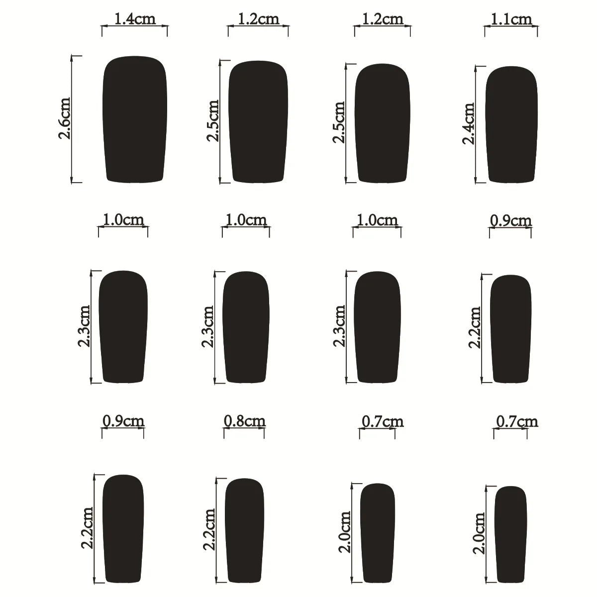 24pcs Gothic Punk Fake Nail Tips Black Ant Centipede Print Coffin Head Press on Nails Wearable European Halloween  False Nails