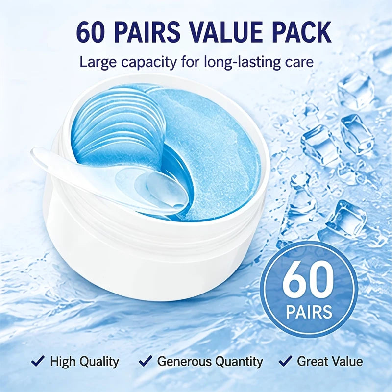 Retinol eye mask, powerful moisturizing, deeply nourishing, makes the skin around the eyes more delicate and firm, gives the skin a radiant glow, enhances skin elasticity, and helps to eliminate dryness and dullness, providin