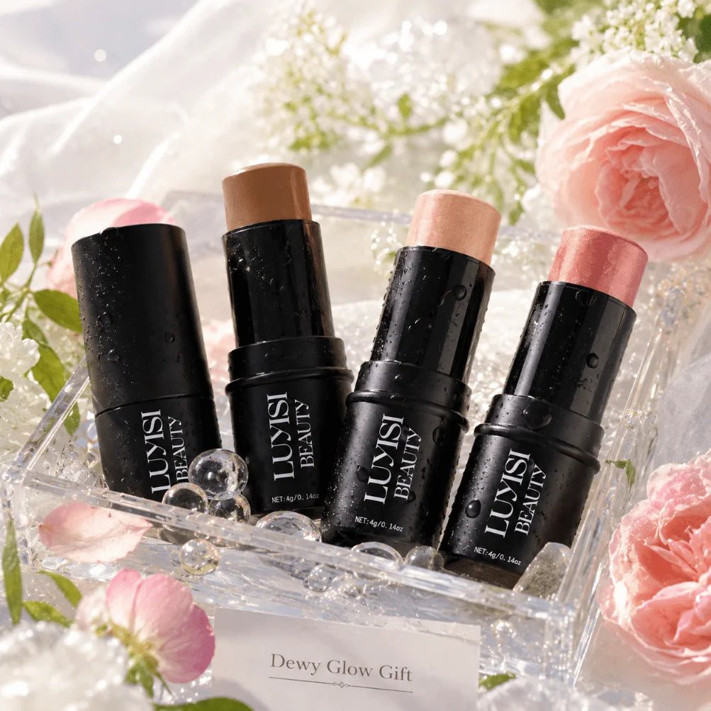 1PC Face Makeup Stick,Available in Contour,Highlighter&Blush,Natural Sculpted Glow Finish,Luxurious Cosmetics For Dairy Or Party