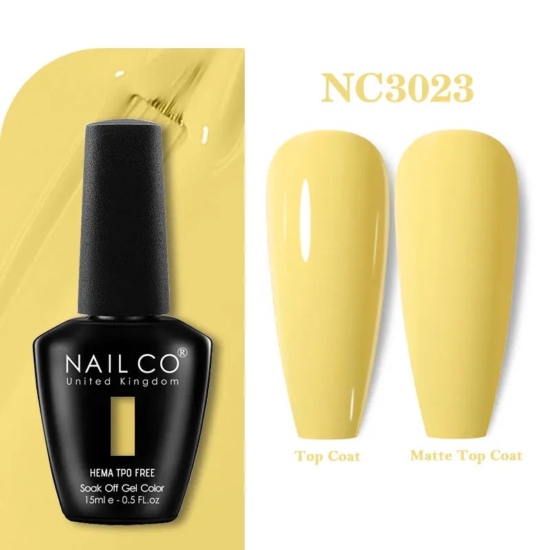 NAILCO 15ml TPO-Free Nail Gel Polish Vernis Semi Permanent Nails Art Manicure Design Hybrid Remover Gel Top Coat Ongle Gel UV