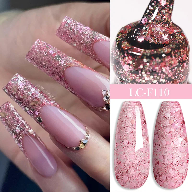 LILYCUTE 7ml Top Coat Function Gel Nail Polish Semi-permanent Soak off Reinforcement Base Gel For Nails Tools Gel Varnish