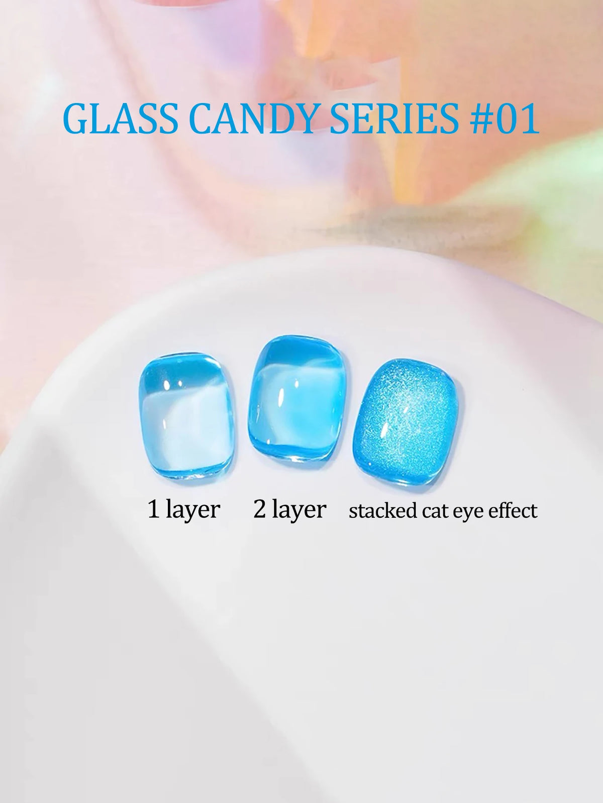 MIANEL 12ML Candy Glass Gel Nail Polish Set Ice-Clear Dopamine Spring Nails Fantasy Nail Art 1-10 Pcs