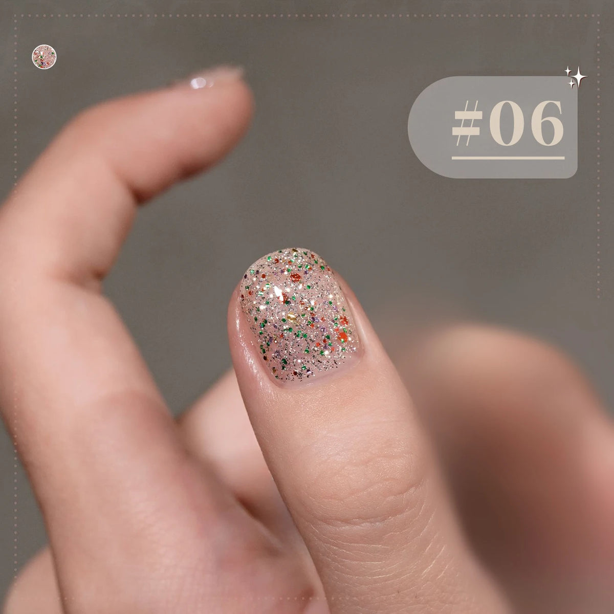 MIANEL 10ml 1-12pcs Christmas Nails Gold Sequins Nail Polish Gel Vernis Semi Permanent Nail Art Soak Off LED UV Nail Polish Gel