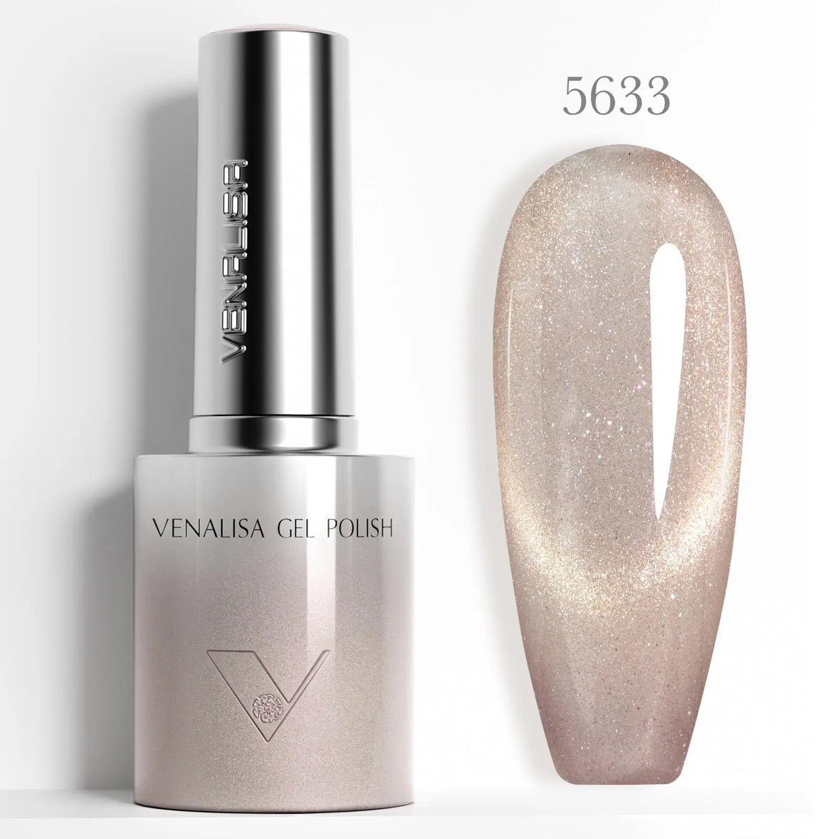 VENALISA 60 Colors TPO/HEMA FREE Glitter Gel Cat Eye Gel Nail Polish UV/LED Soak-Off Gel Polish Manicure DIY Nail Art Christmas