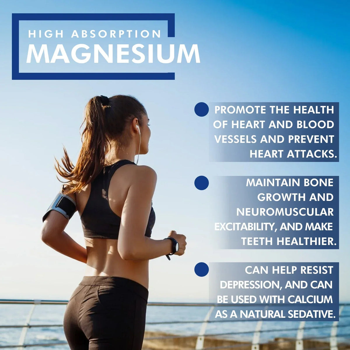 Highly Absorbable Magnesium - Supports Bone Density and Muscle Relaxation, Promotes Healthy SleepSupplements