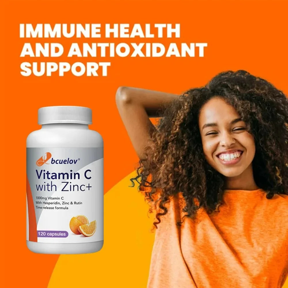 Vitamin C Capsules 1000mg - Antioxidant, Promotes Collagen Production,Support Liver Health,Boost Immunity