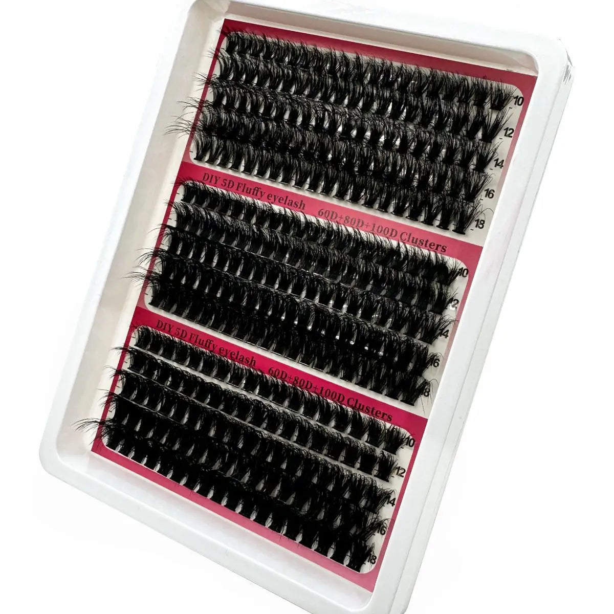 New 15Rows Fluffy Cluster Lashes 60D-160D Natural Thick Eyelash Clusters D/CC/DD Individual Lashes DIY Eyelashes Extension