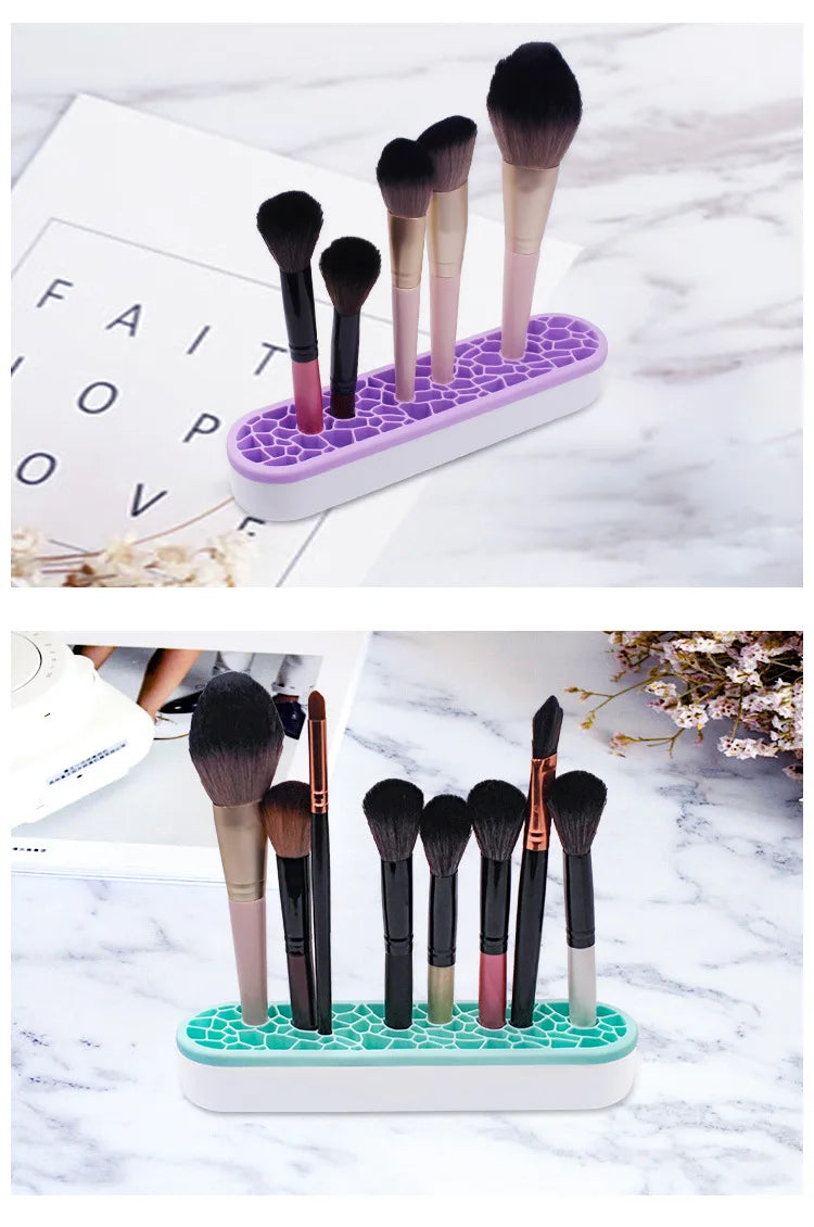High Quality Storage Box Painting Pen Holders Silicone Storage Box Makeup Brush Holder Organizer Box for Brushes