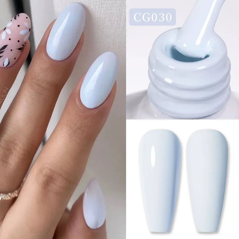 BORN PRETTY Jelly Nude Gel Nail Polish 10ml Light Pink Peach Translucent Color UV Light Cure Gel Varnish Nail Art DIY at Home