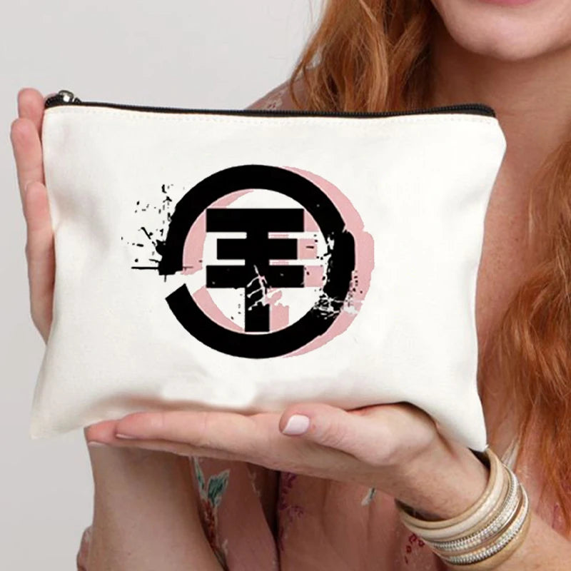 Tokio Hotel Canvas Makeup Cosmetic Party Lipstick Bags Travel Toiletry Pouch School Supplies Pencil Pouchs Teacher Gift Wash Bag