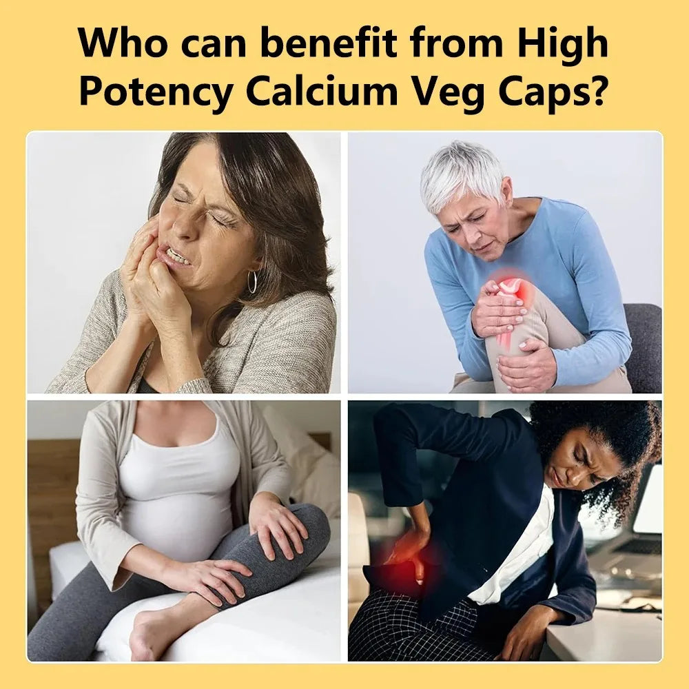 Calcium Citrate 500 Mg Per Serving Strengthens Bone, Teeth Health, Support Mobility & Flexibility, 120 Capsules, Non-GMO