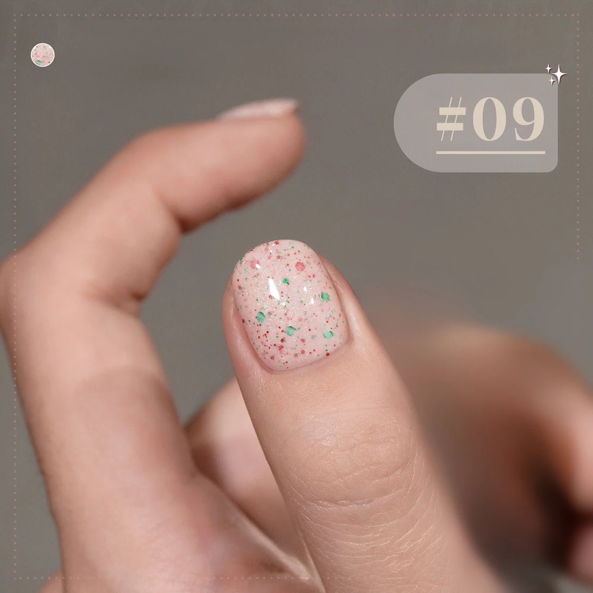 MIANEL 10ml 1-12pcs Christmas Nails Gold Sequins Nail Polish Gel Vernis Semi Permanent Nail Art Soak Off LED UV Nail Polish Gel