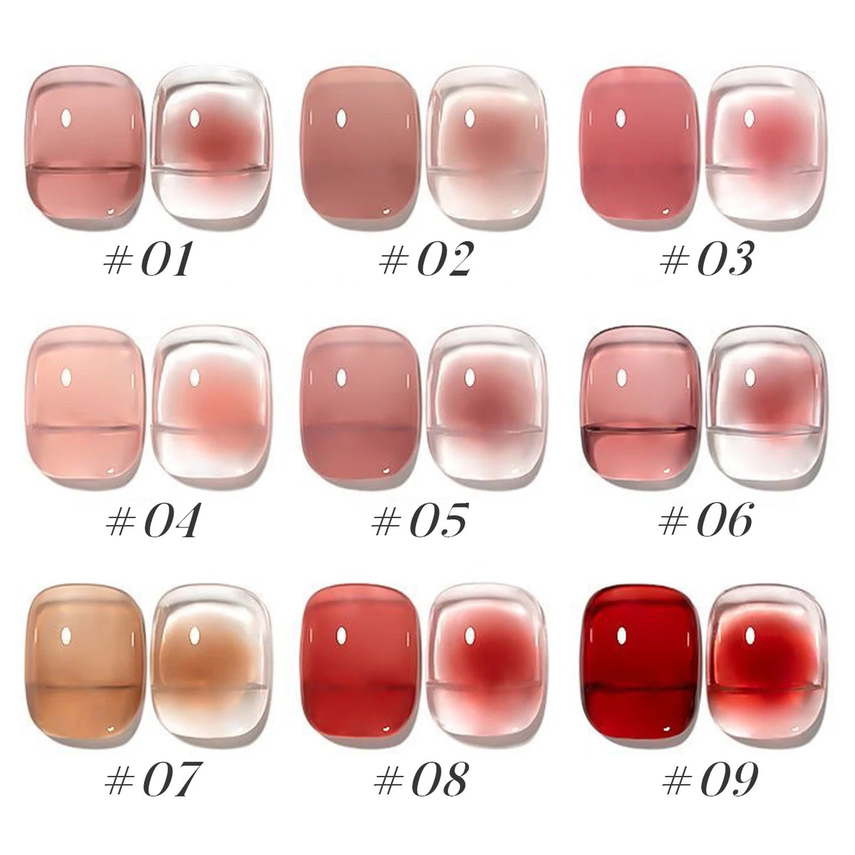 MIANEL 10ML Pure Desire Blush Jelly Gel Nail Polish 2026 New Ice Clear Nude Clear Nail Polish Pink Nails 1-9pcs