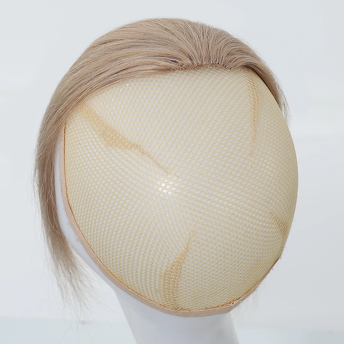 100% Human Hair Bangs Blonde Brown Wispy Bang Hair Clip in Bangs Fringe with Temples Hairpiece for Women Clip on Air Bang 4.5in