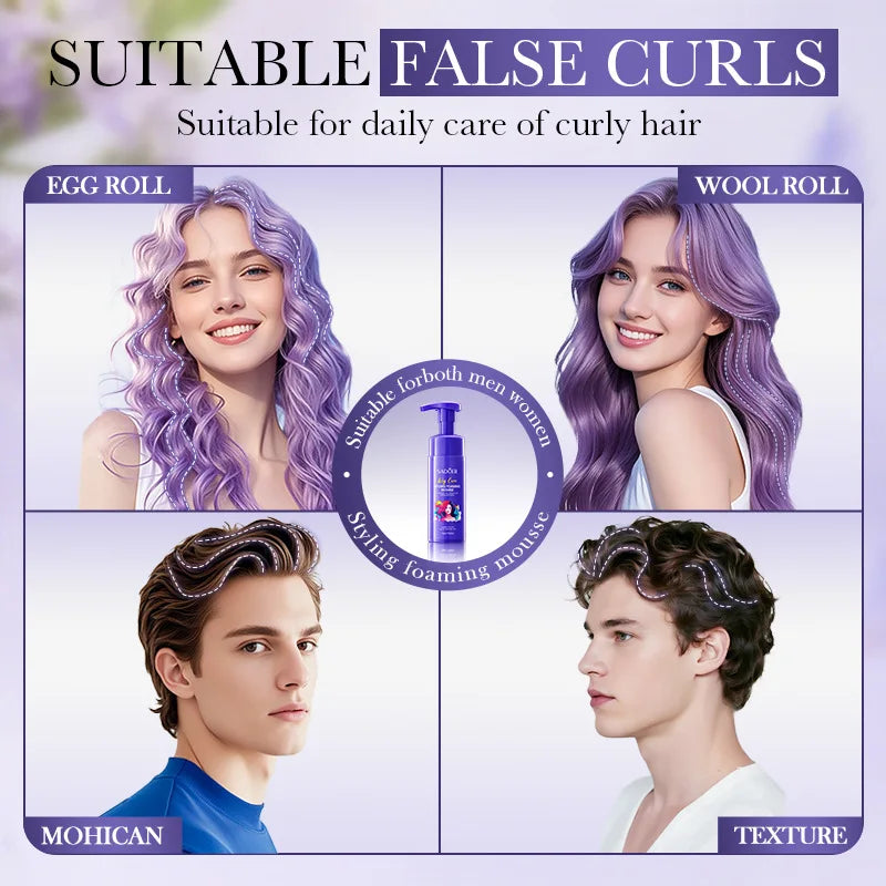 Volumizing Hair Mousse 150ml - Lightweight Styling Foam for Lift & Hold, Refreshing & Long-Lasting Control, Reduces Frizz