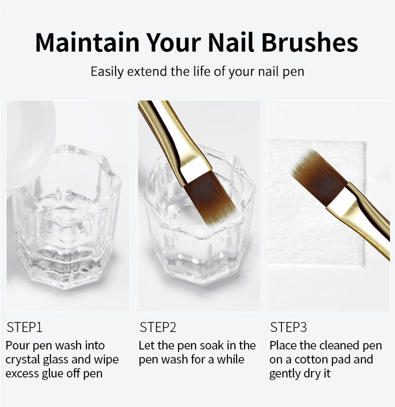 RSNAIL 1/2/5pcs Nail Art Brush Elasticity Sweep Brush DIY Gradient Nail Art Painting Pen Drawing Manicure Nail Tool Accessories