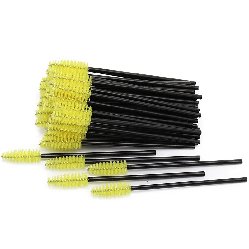 50PCS Disposable Eyelash Mascara Brushes for Eye Lashes Extension Eyebrow and Makeup Eyelashes Brush Cosmetic Make Up Tool