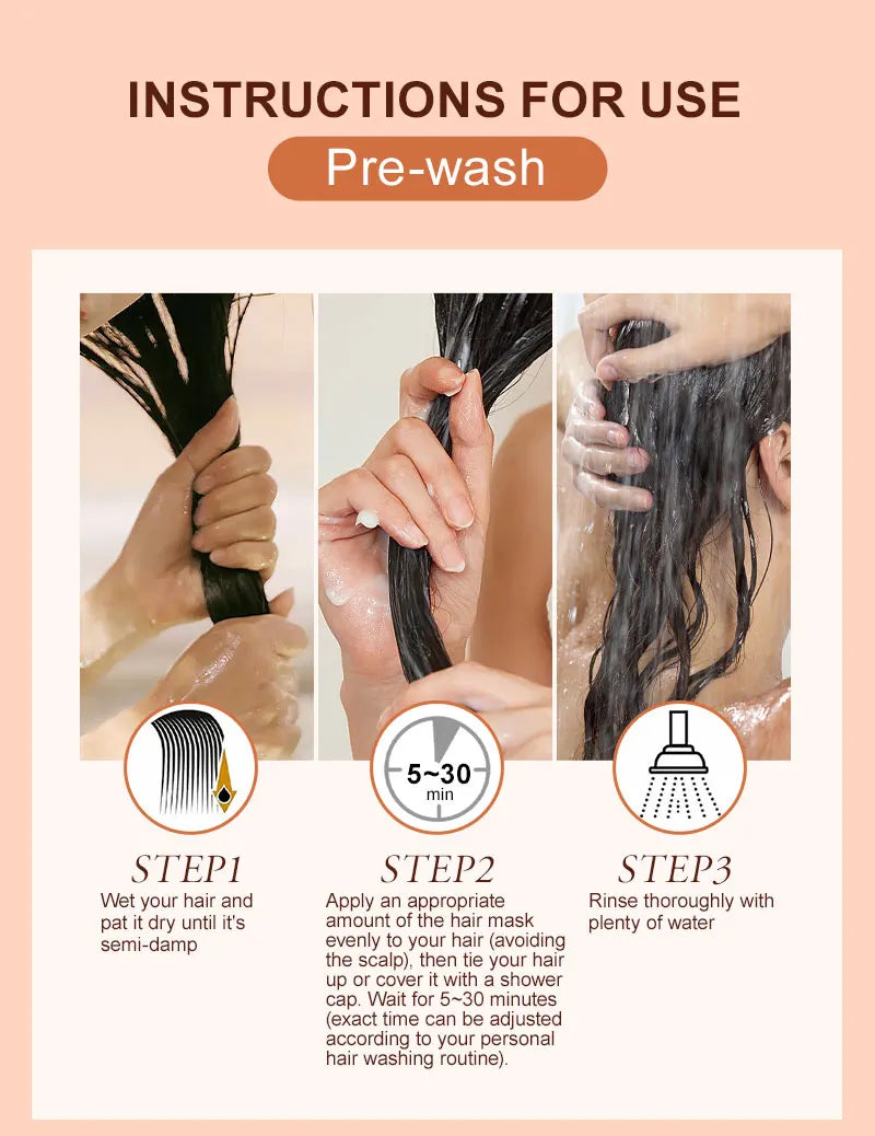 PURC Keratin Hair Mask Disulfide Bond Hair Treatment Smoothing Straightening Hair Cream Repair Damaged Hair Care Products