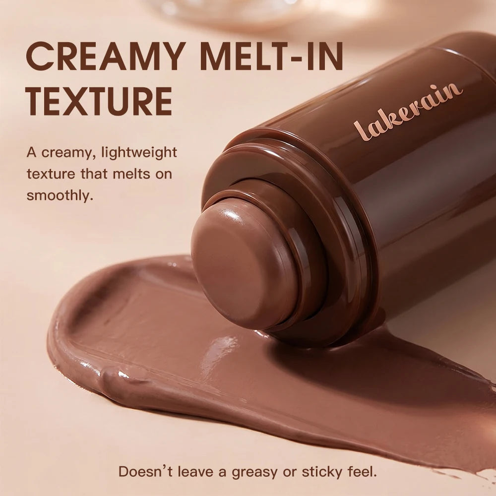 Cream Contour Stick Smooth Blendable Face Shading Stick Natural 3D Sculpting Bronzer Stick Long Lasting Sun-kissed Glow Facial M