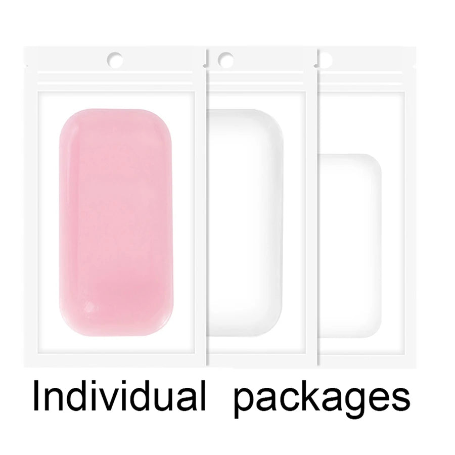 Eyelash Extension Forehead Sticker Silicone Pad Pink Clear Gel Pad Graft Lashes Tray Stand Pallet Pad Holder Makeup Tools