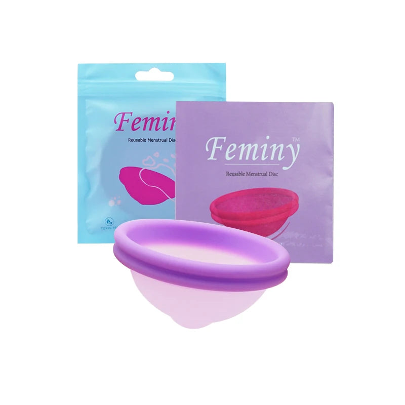 20pcs Women's Menstrual Collector Medical Grade Silicone Certified Menstruation Period Disco Menstrual Monthly Cup Alternative
