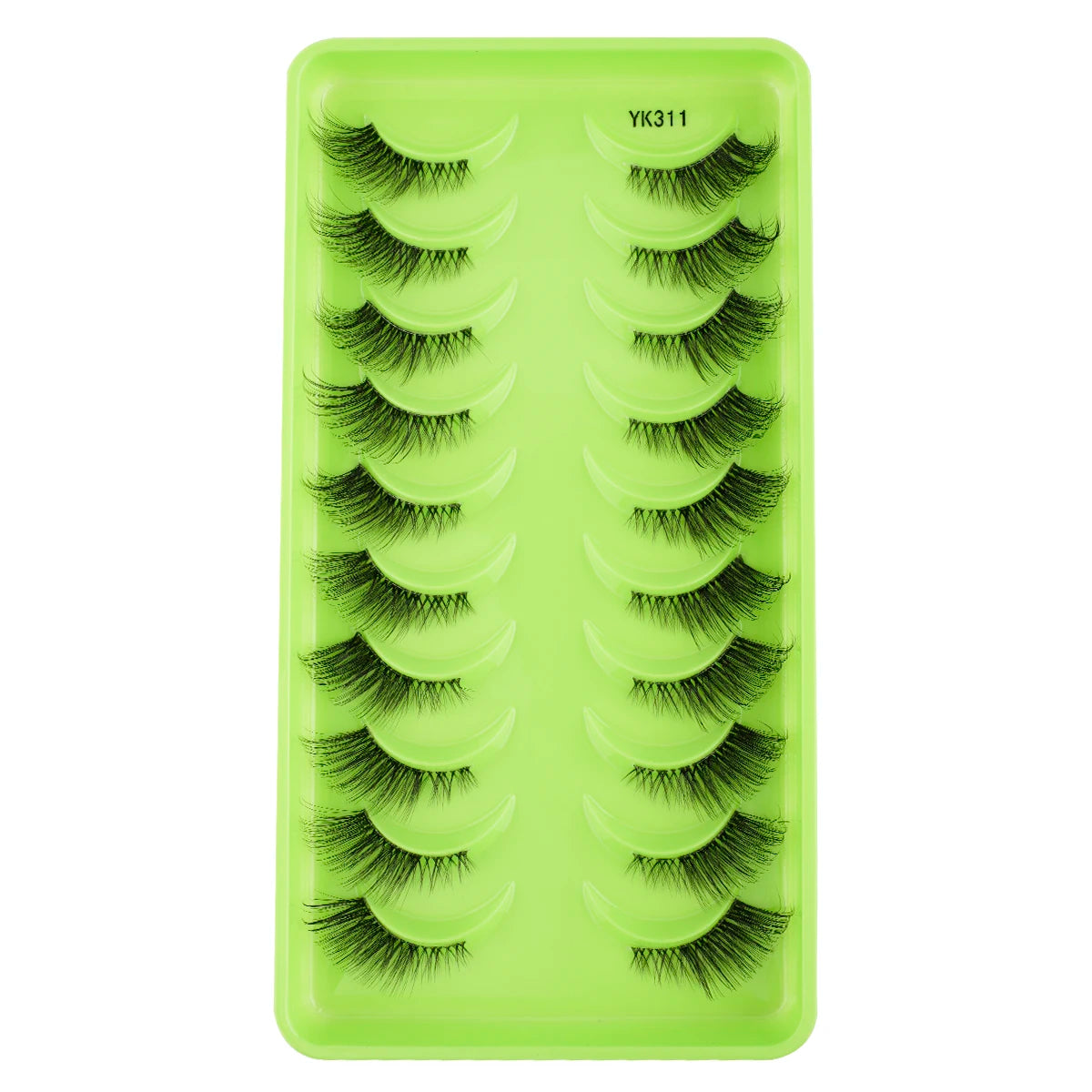 SHIDISHANGPIN 3/6/10 Pairs Half Lashes 3D Mink Lashes Faux Mink Natural Lash Soft Wispy Eyelash Dramatic False Eyelashes Makeup