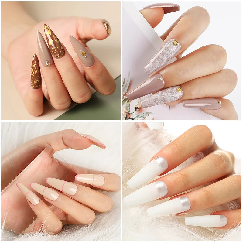 Nail Gel Kit With LED Nail Light Dryer Nail Drill Machine Poly Nail Extension Gel Varnish Kit Soak Off Polish Manicure Tools Kit
