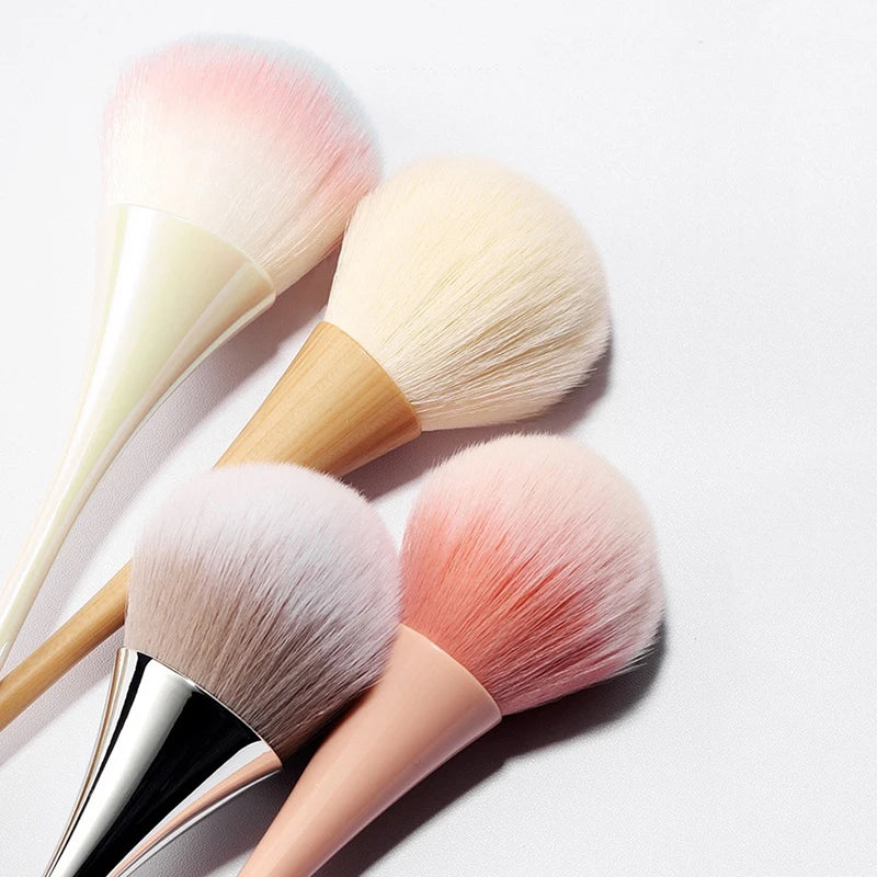 【A】Dust Cleaning Nail Brush Manicure Nail Art Brush Big Head Flower Powder Blush Brush Salon Makeup Beauty Nail Accessories Tool