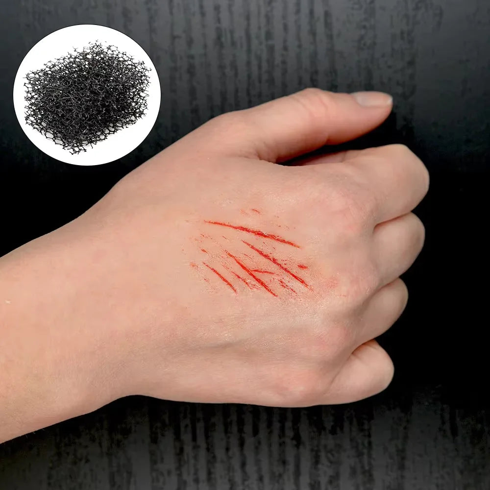 Halloween SFX Makeup Kit with Fake Blood Cream Plasma Cream And Special Effect Makeup Sponge for Zombie Vampire Monster