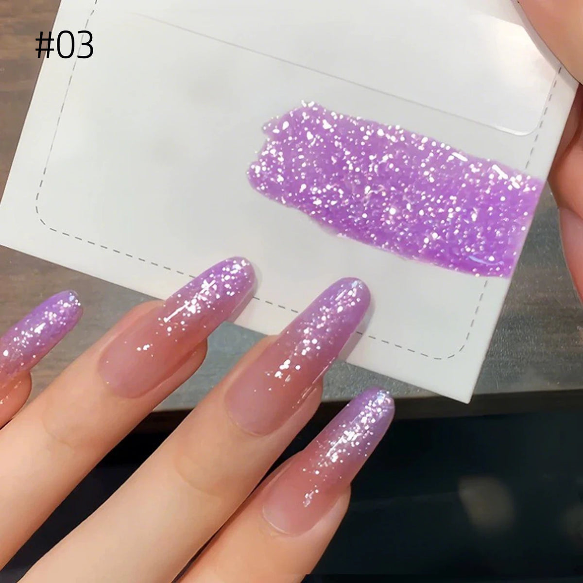 MN 1-9PCS Pink Blue White Green Color Series Gel Nail Polish With Strobe Glitter Brocade Diamond Gel Polish