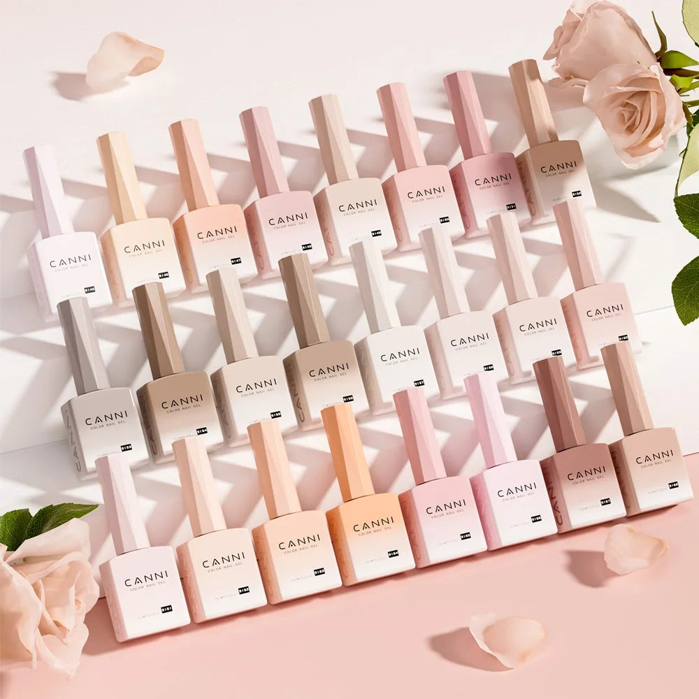 CANNI Christmas Color Gel Polish 9ml Hema Free TPO Free Nail Gel Polish Winter Colors Semi Permanent Gel Super Texture Brush