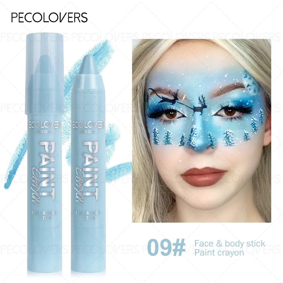 1Pc Body Painting color pen, Halloween Makeup Pen, Cream Like, Waterproof, Easy to Color, Carnival/Mardi Gras/Masquerade
