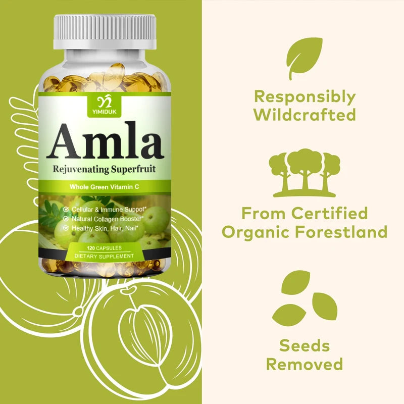 Buy 2 Get 2 Free! Pure Amla Vitamin Capsules, Boosts Immunity, Enhances Digestion, Natural Vitality & Wellness Support