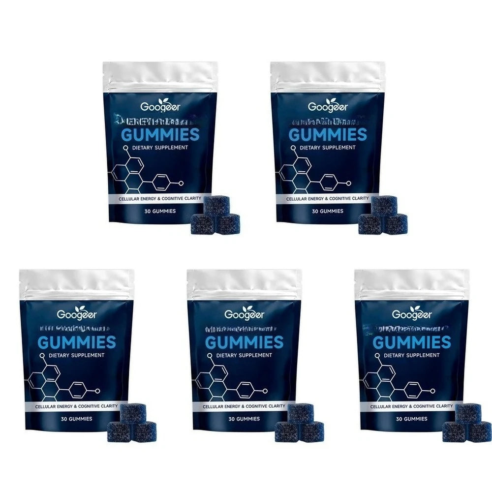 Daily Blue Complex Gummies Cellular Energy Support with Vitamin C B6 D3 Folate for Men and Women 30 Gummies 30 Days