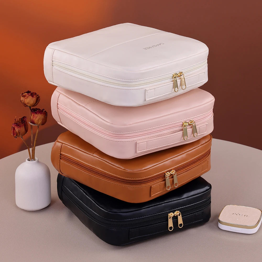 Portable Standing Up Bag Large Capaci Travel Waterproof Toiletry Storage Bag for Brues Cosmetic Tools Women's Makeup Organizer