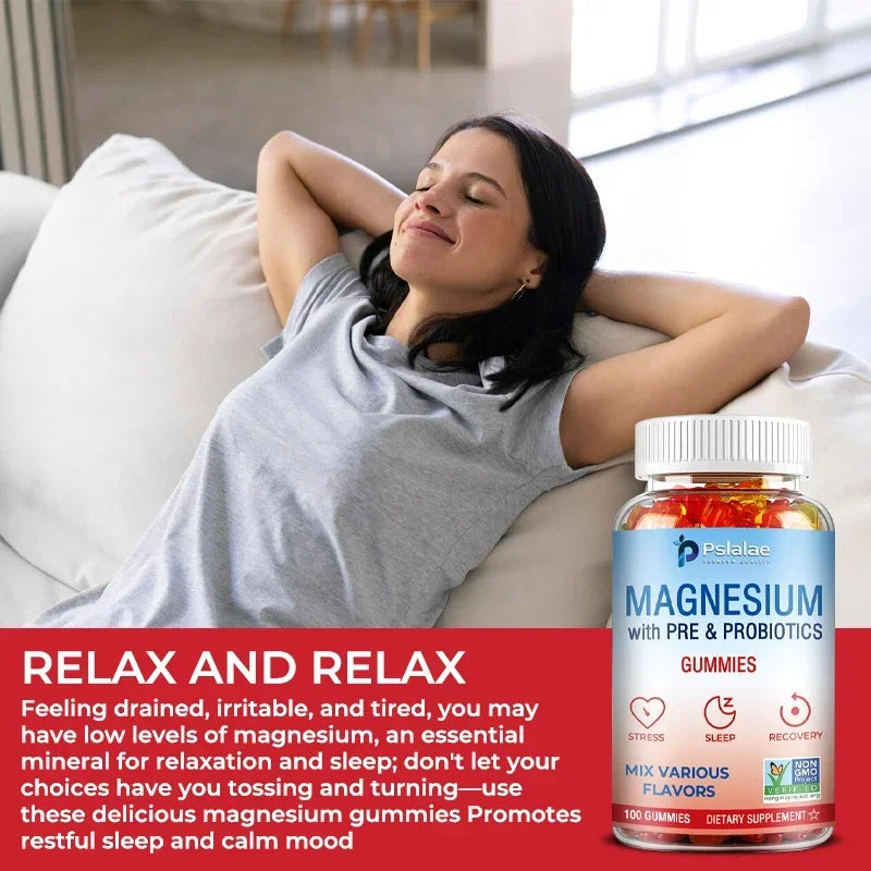 Magnesium Citrate Gummies - Supports Sleep, Heart Health, Bones and Muscles, Relaxation & Digestion