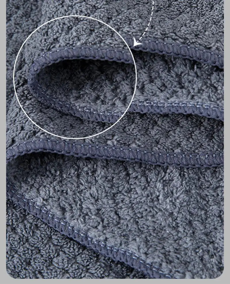 Quick Dry Hair Turban Coral Fleece Towel Ultra Absorbent Quick Dry Hair Towel Wrap With Elastic Band For Women Home Travel Use