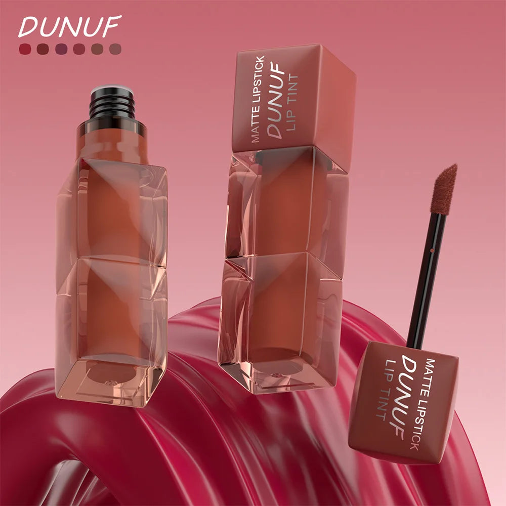 Velvet Matte Lip Gloss Hydrating Moisturizing Long Lasting Waterproof Non Sticky Lip Stain Nude Colors Lip Glaze
