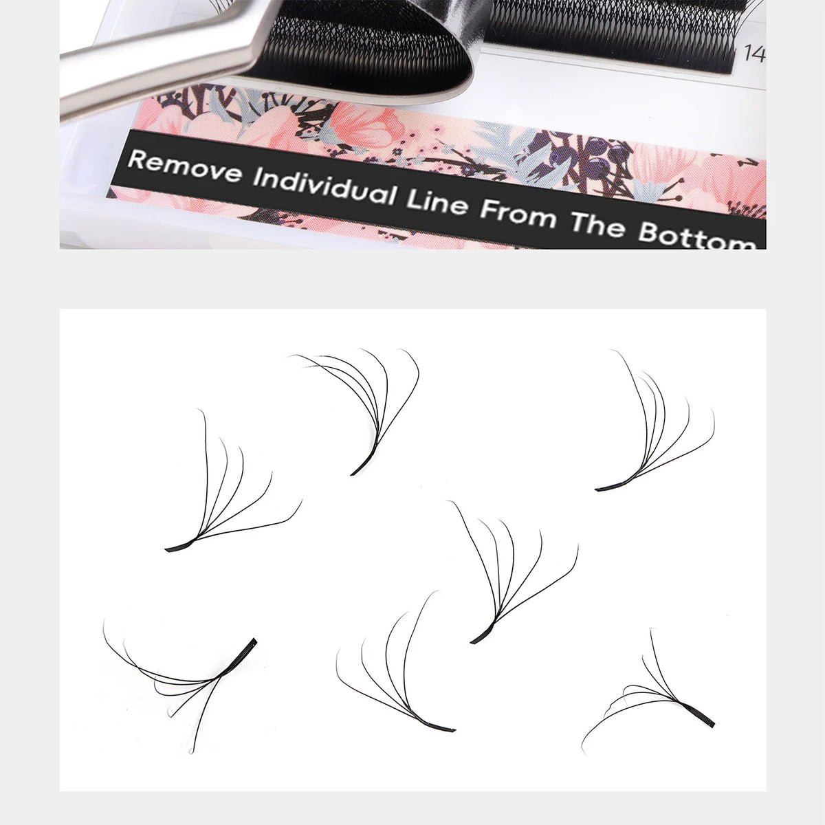 Befer Cilios YY/3D/4D/5D/6D W Shaped Fake Eyelashes Extension Technologic Fiber High Quality Soft Natural Professional