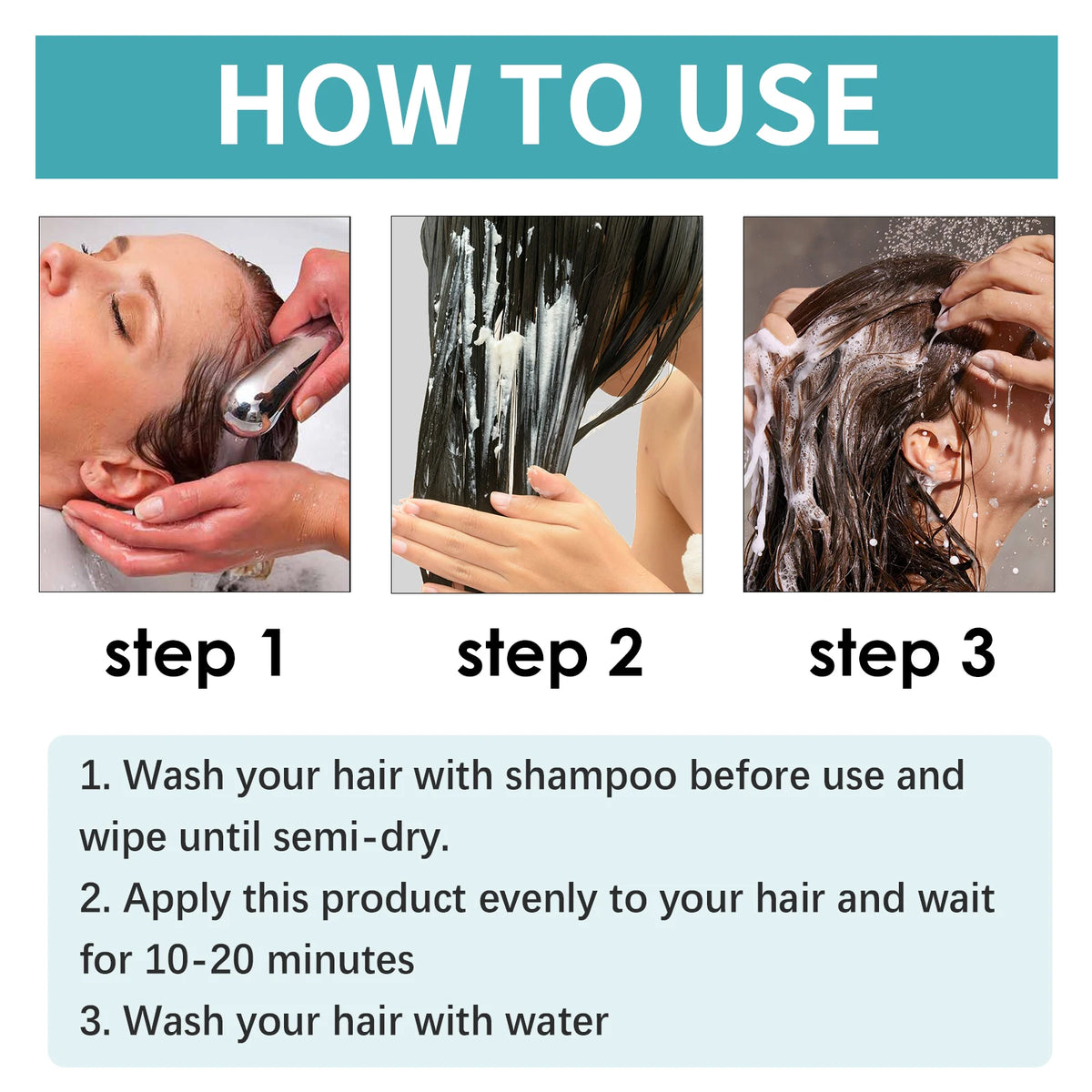 Collagen Smoothing Hair Straightening Cream for Dry Frizzy Hair No Flat Iron Needed Deep Repair Shine Leave In Conditioner 100ml
