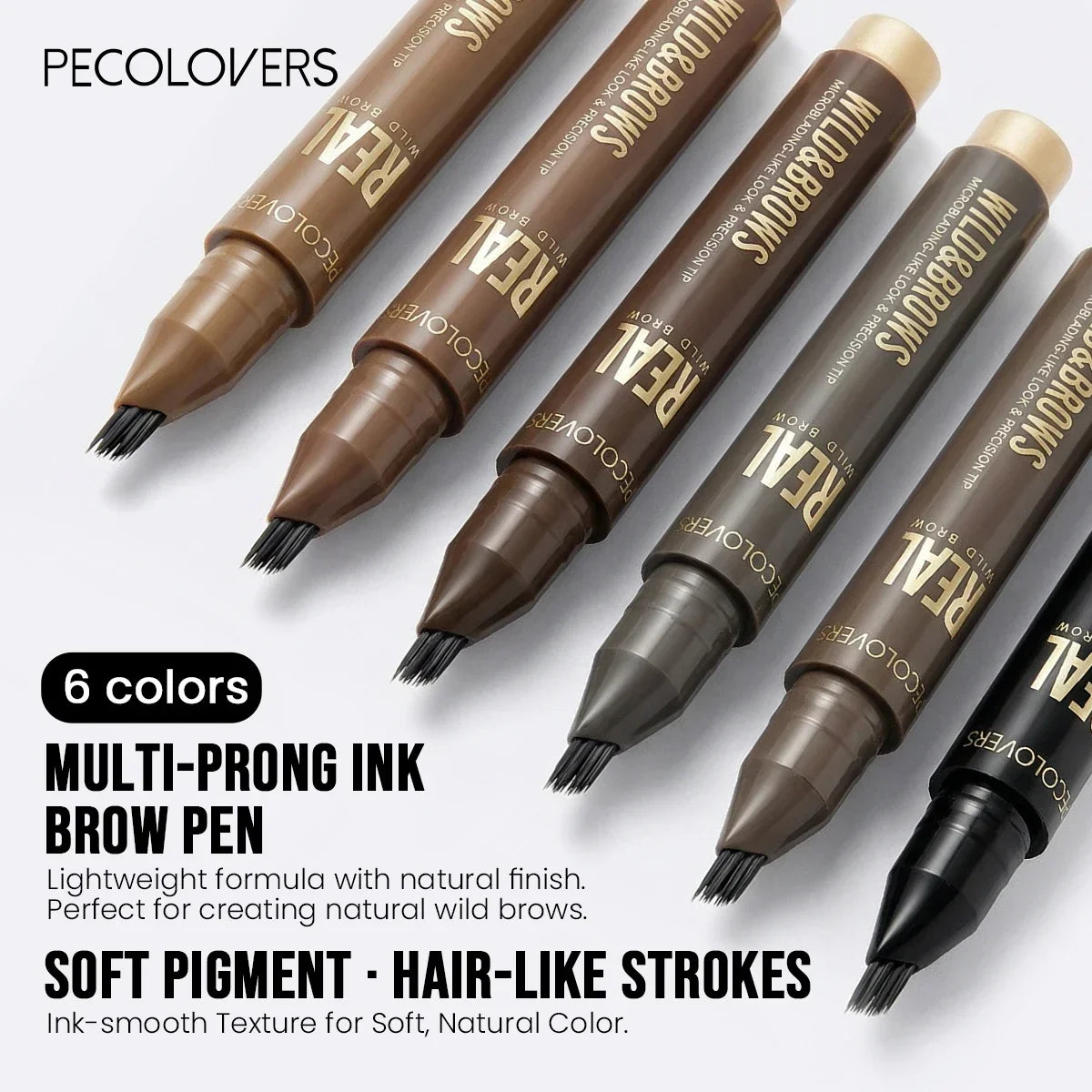 1Pc Waterproof Liquid Eyebrow Pencil,3D Wild Waterproof & Sweatproof Eyebrow Pencil,Perfect Gift for Christmas Makeup
